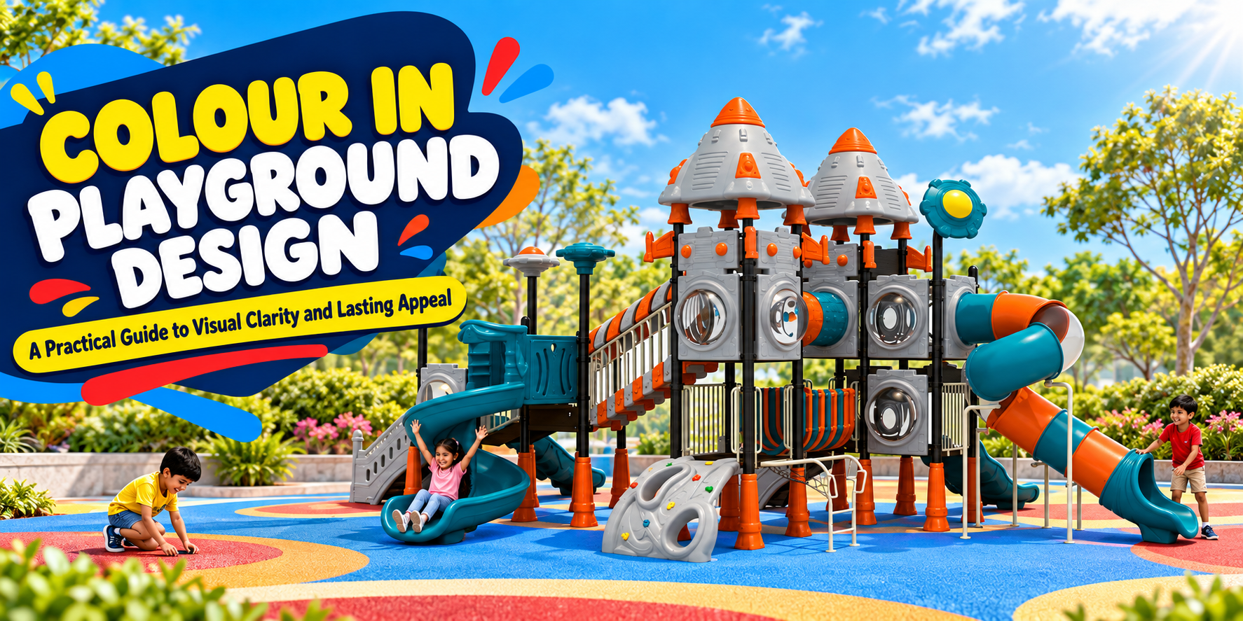 Colour in Playground Design: Visibility, Heat & Aesthetics | Arihant Play